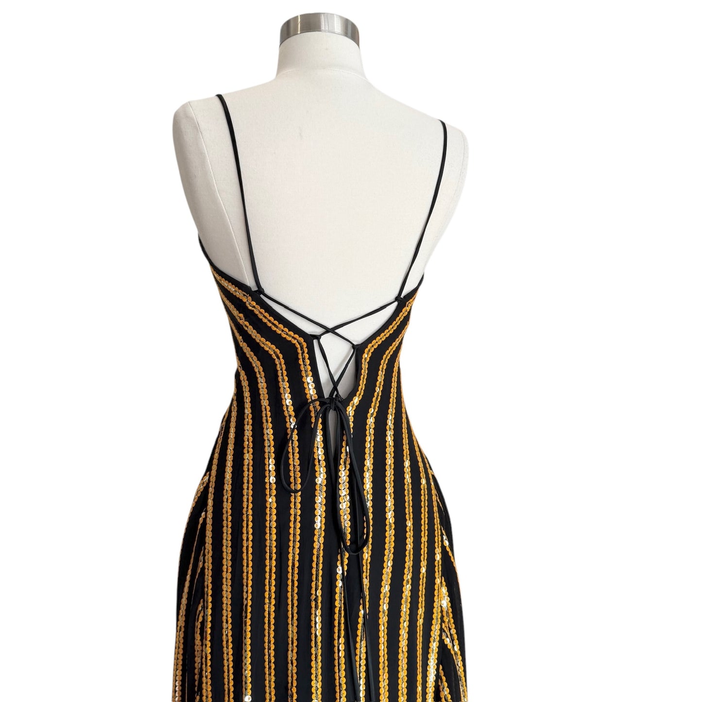 Black Sequins Dress - S