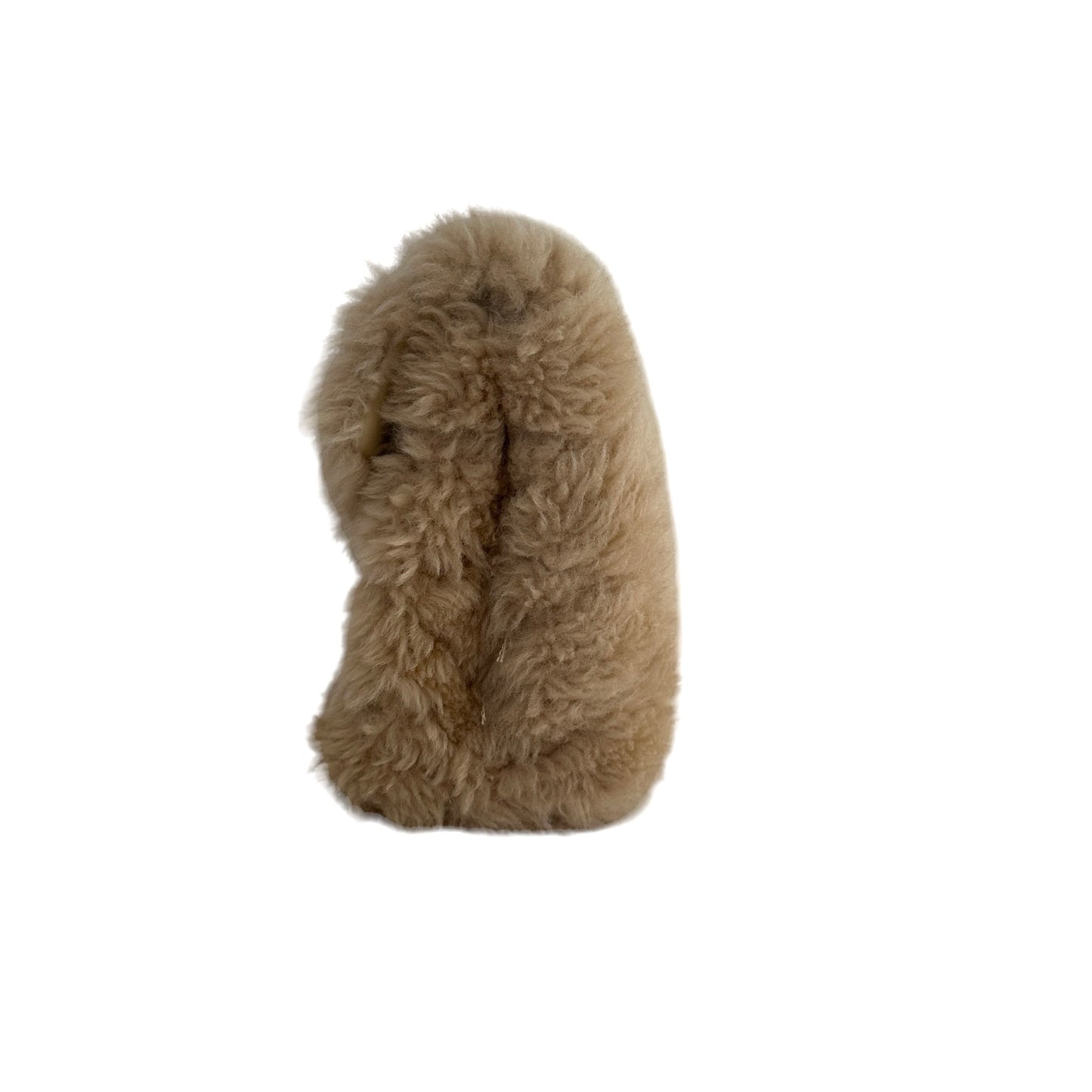 Maxi Logo Shearling Clutch