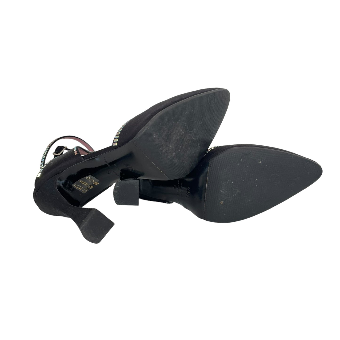 Satin & Crystal Heels - 7.5