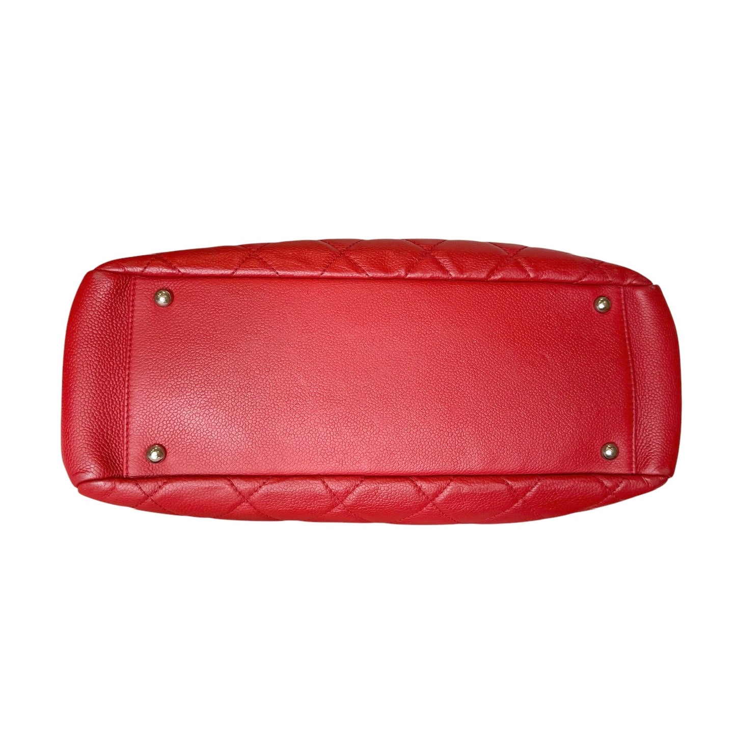 Red Caviar Leather Tote