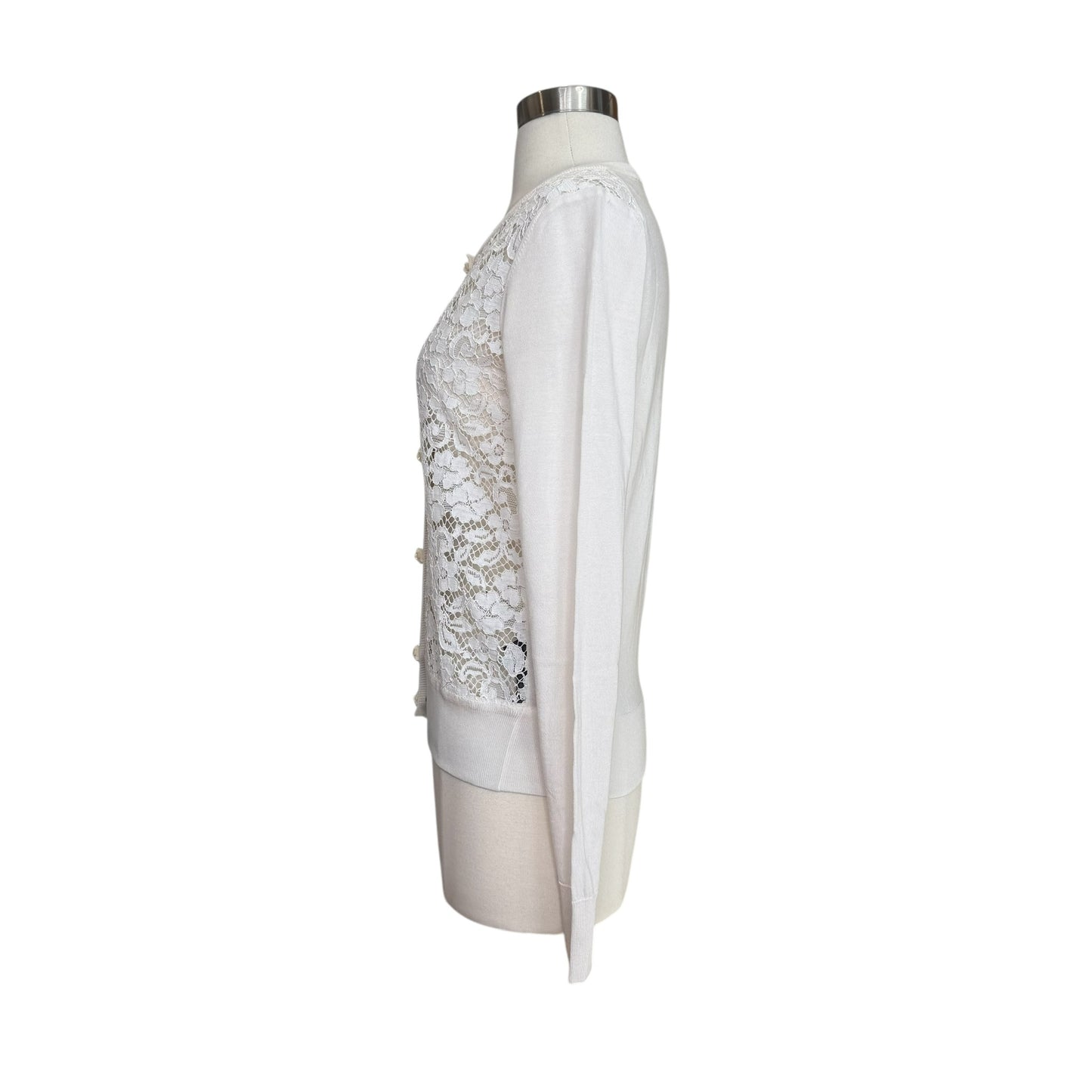 White Lace Cardigan - S