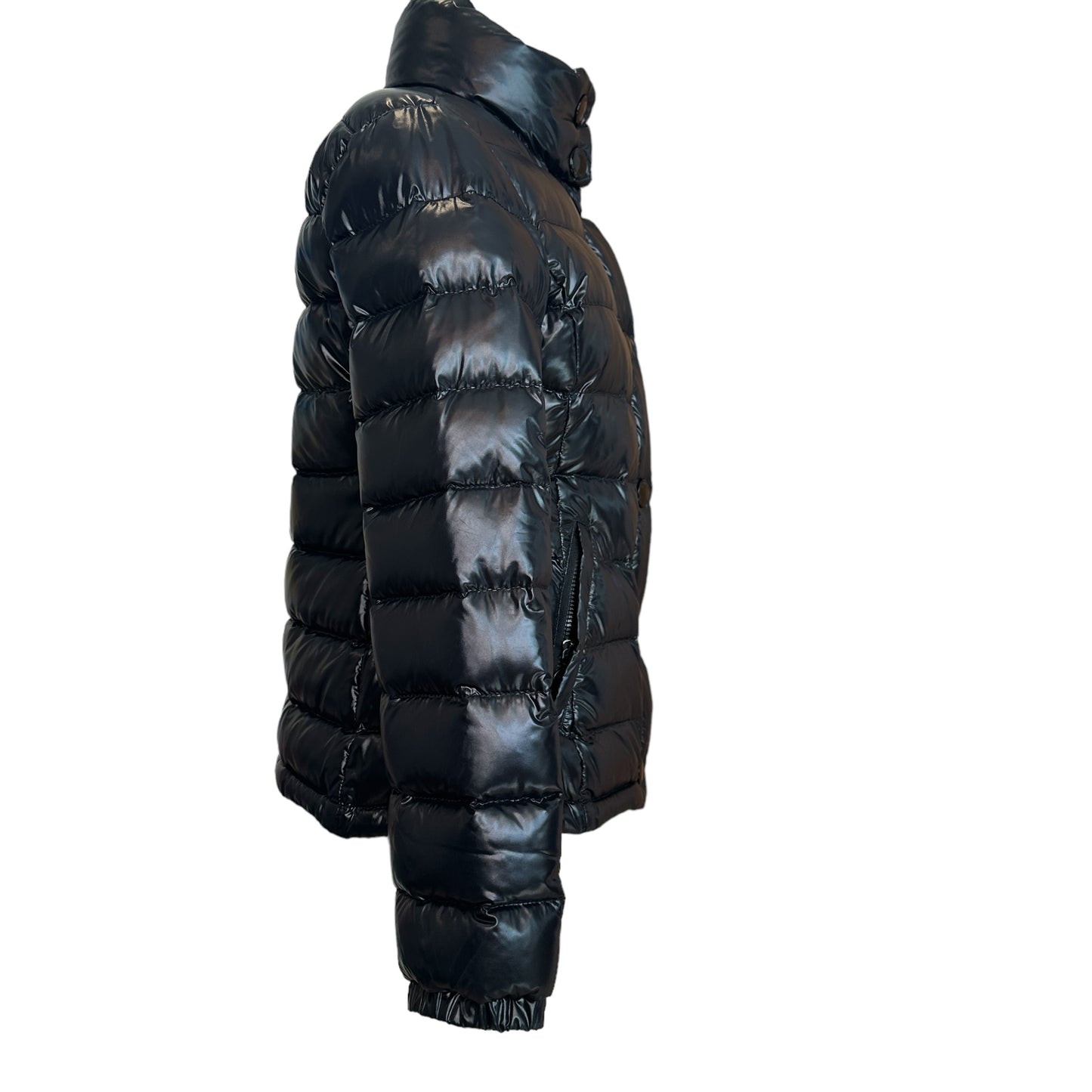 Black Puffer Coat - S