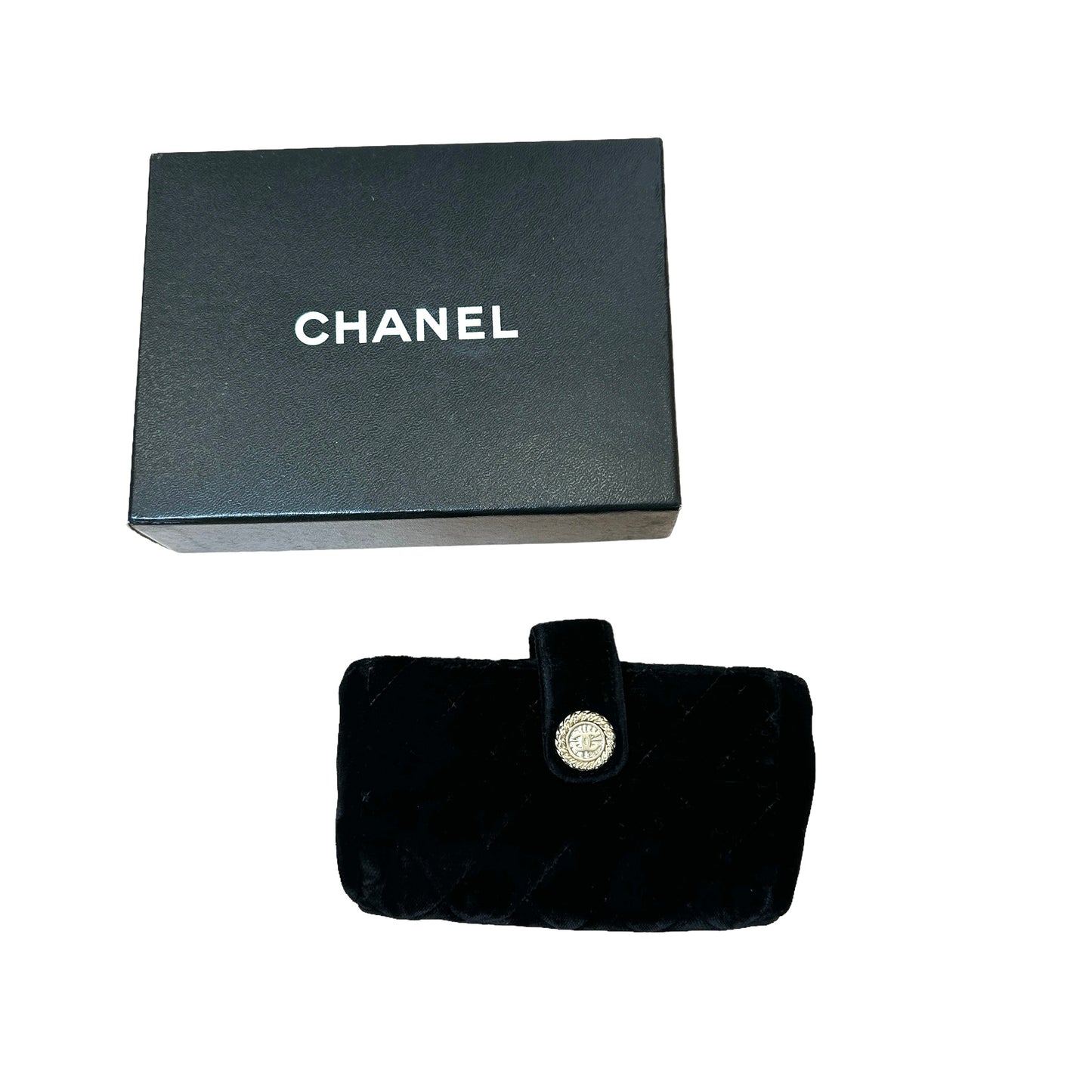 Black Velvet Phone Pouch