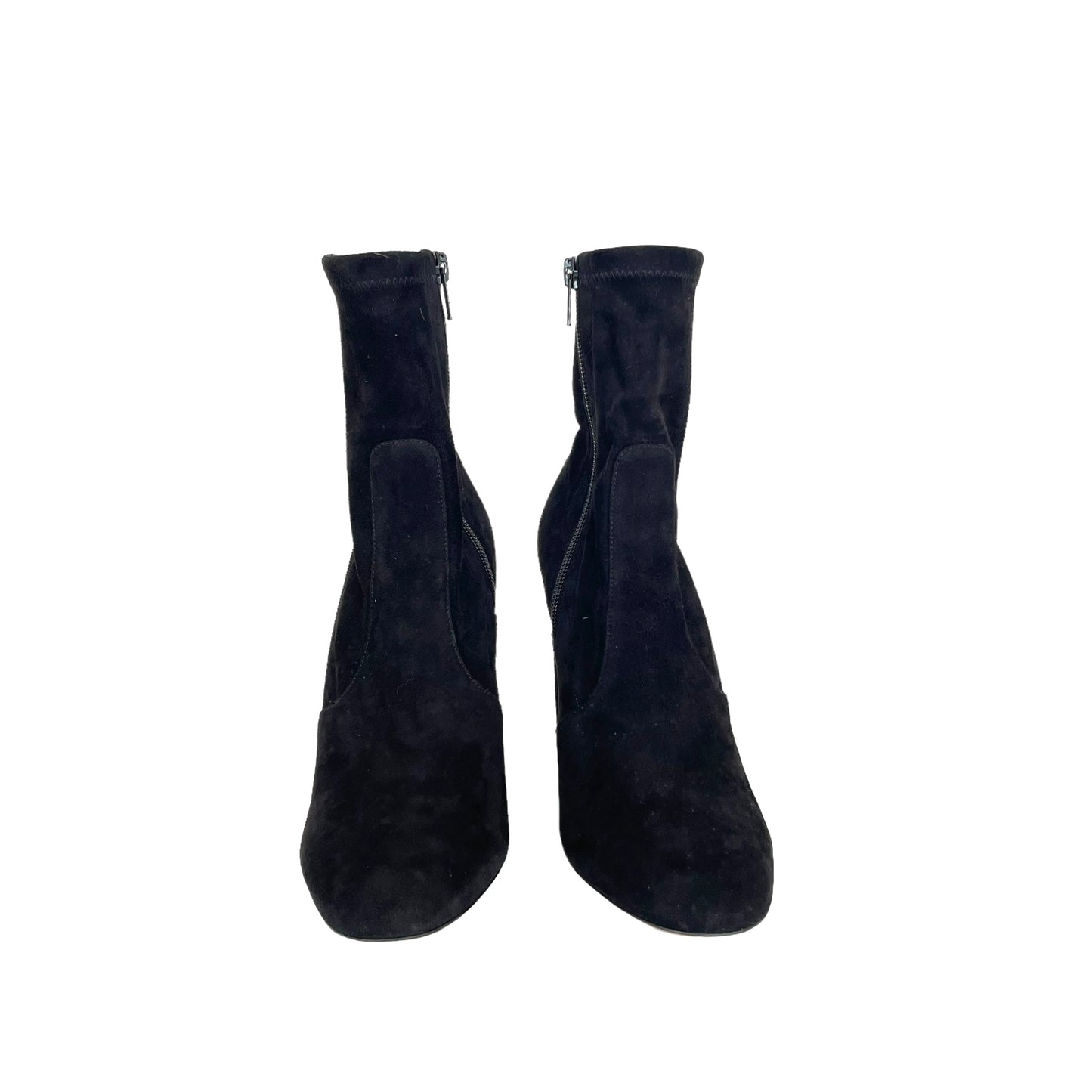 Suede Heeled Boots - 7