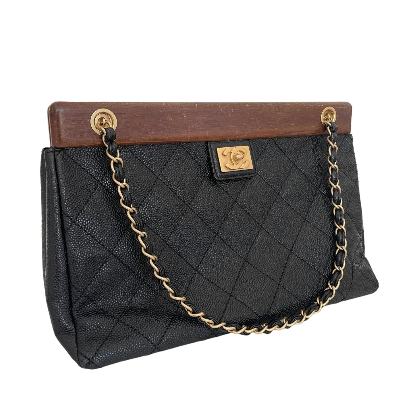 Vintage Wood & Caviar Bag