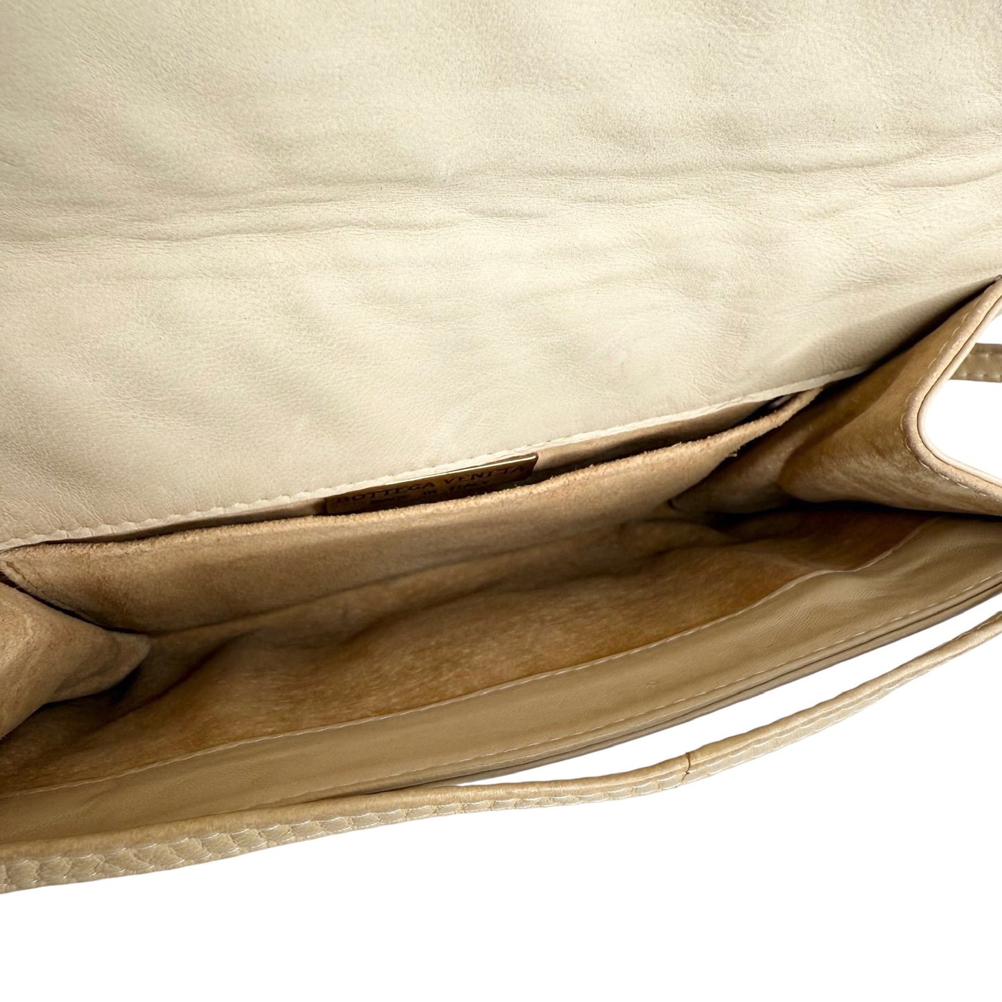Beige Intrecciato Bag