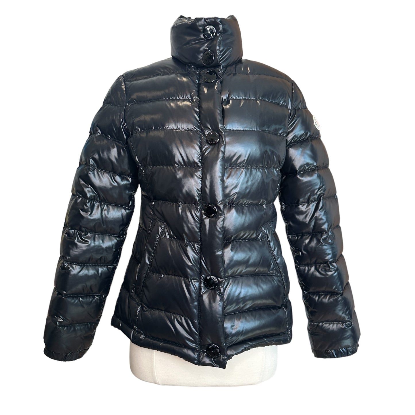 Black Puffer Coat - S