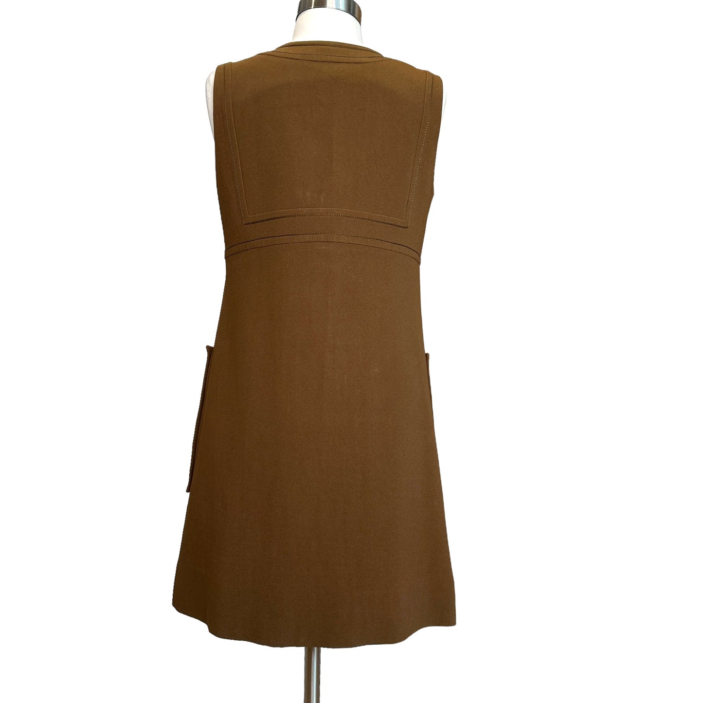 Vintage Brown Mini Dress - M