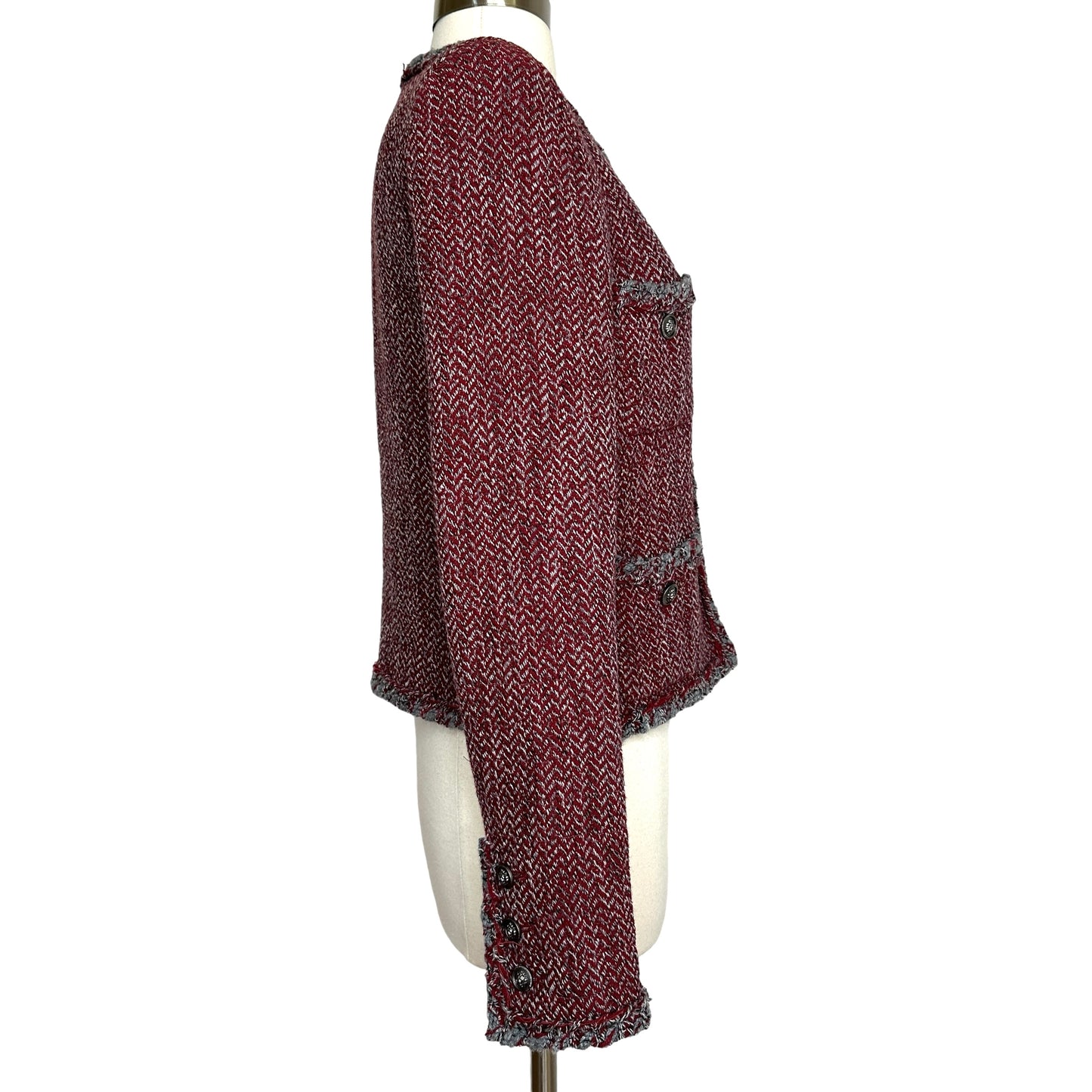 Red Tweed Jacket - M