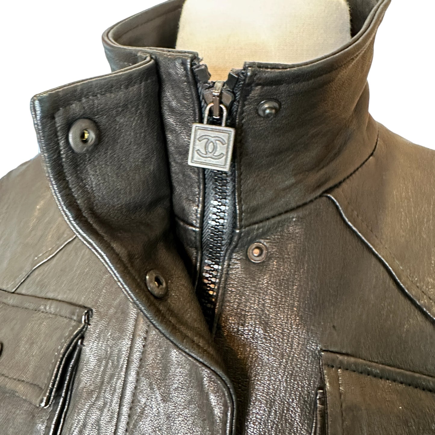 Vintage Leather Jacket - S/M.