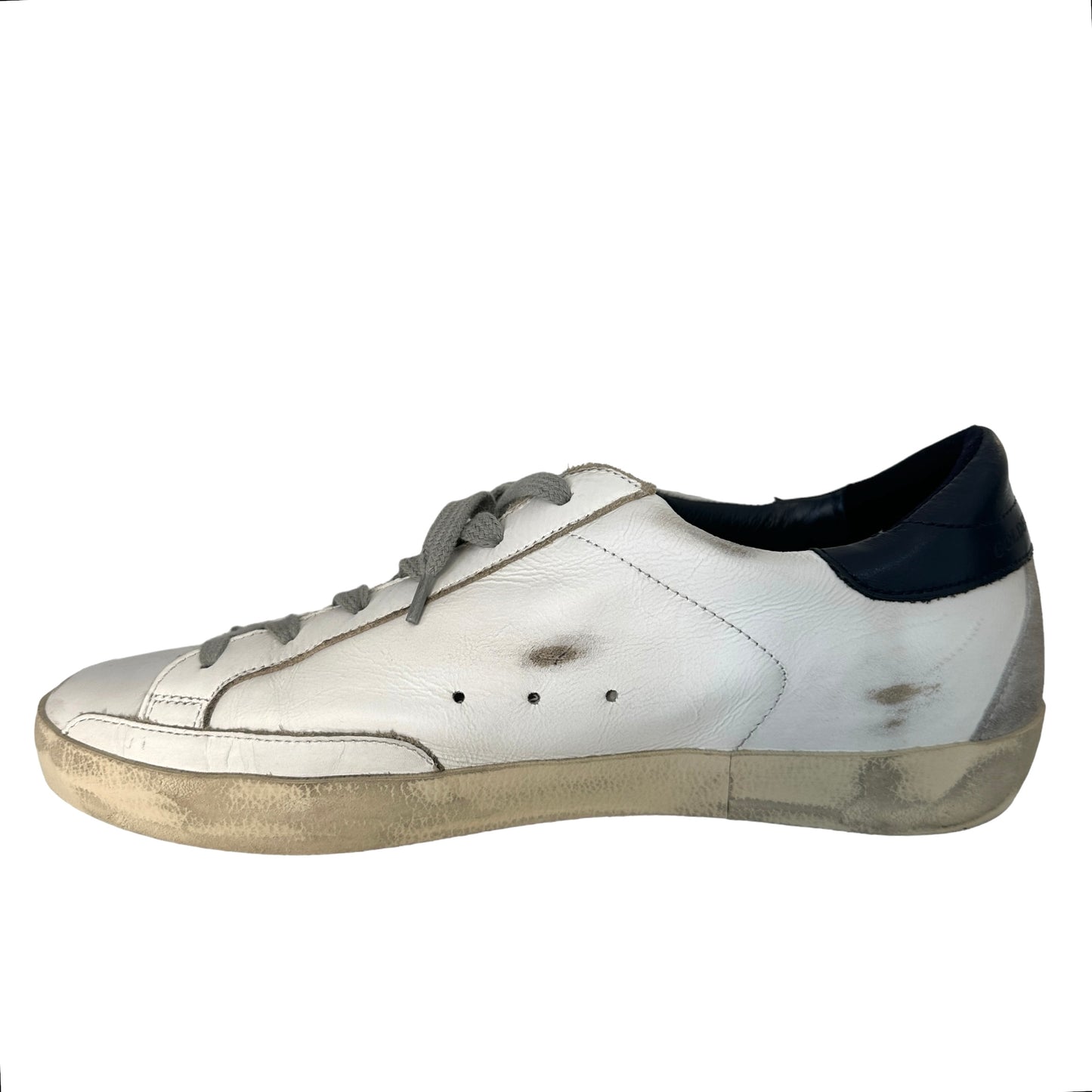 White Leather Sneakers - 9
