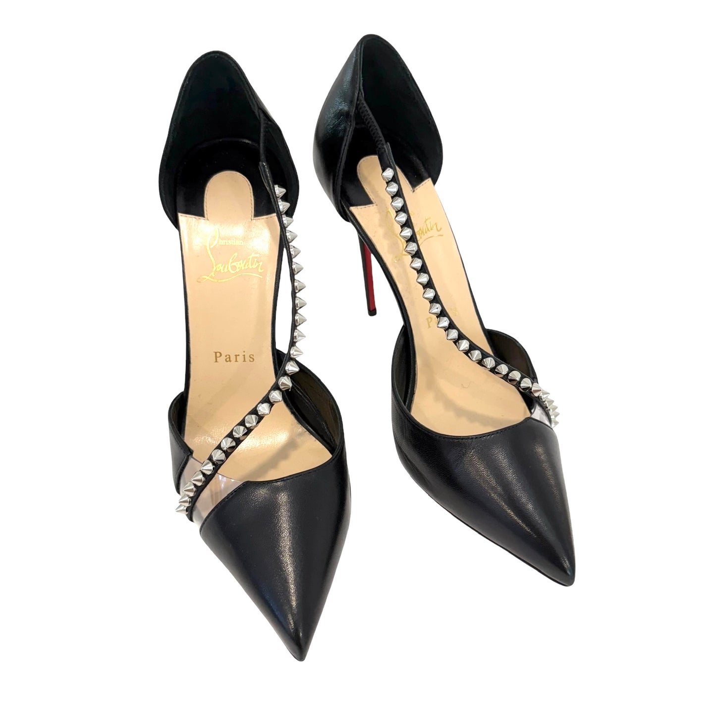 Black Spike Heels -9.5