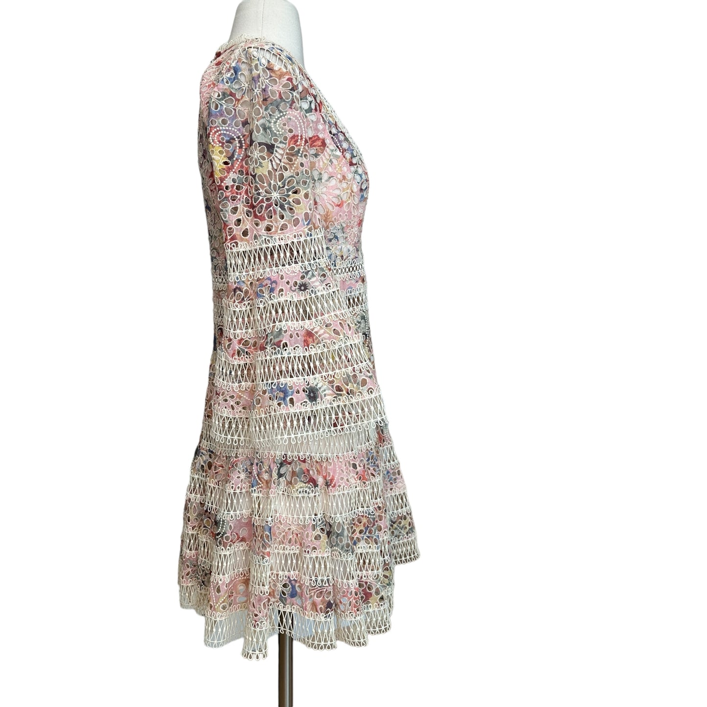 Floral & Lace Dress - 1