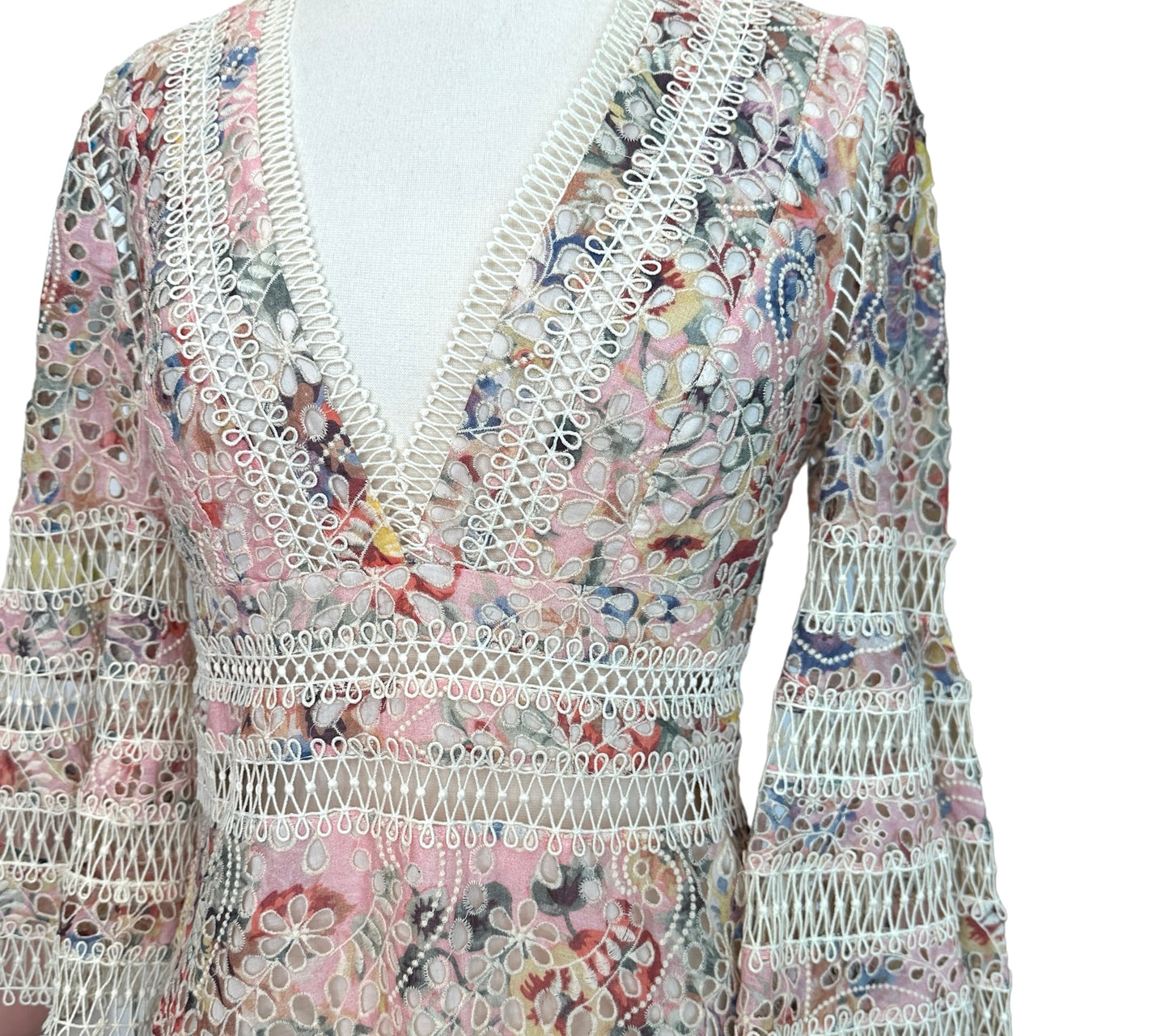 Floral & Lace Dress - 1