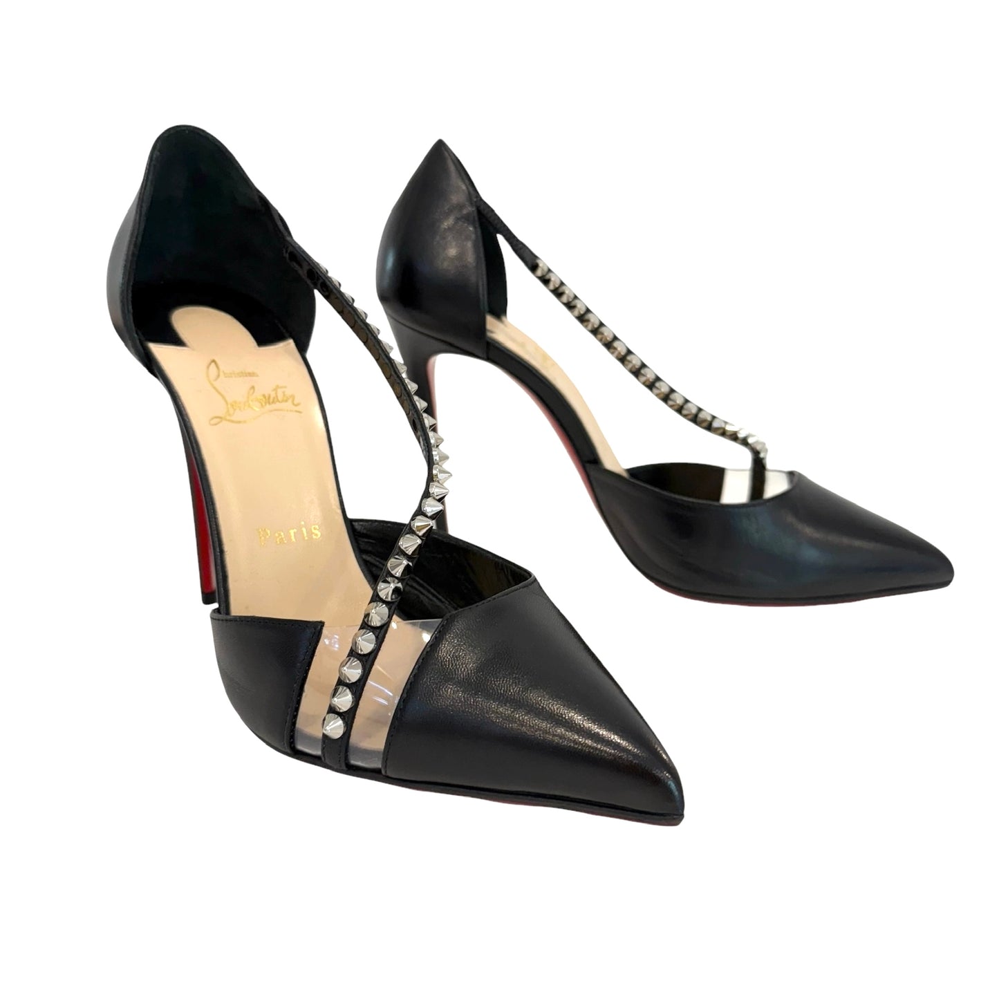 Black Spike Heels -9.5