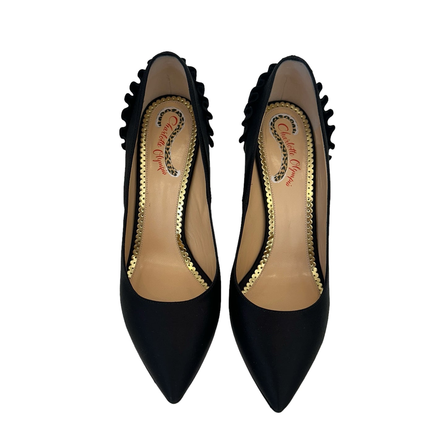 Black Satin Heels - 11