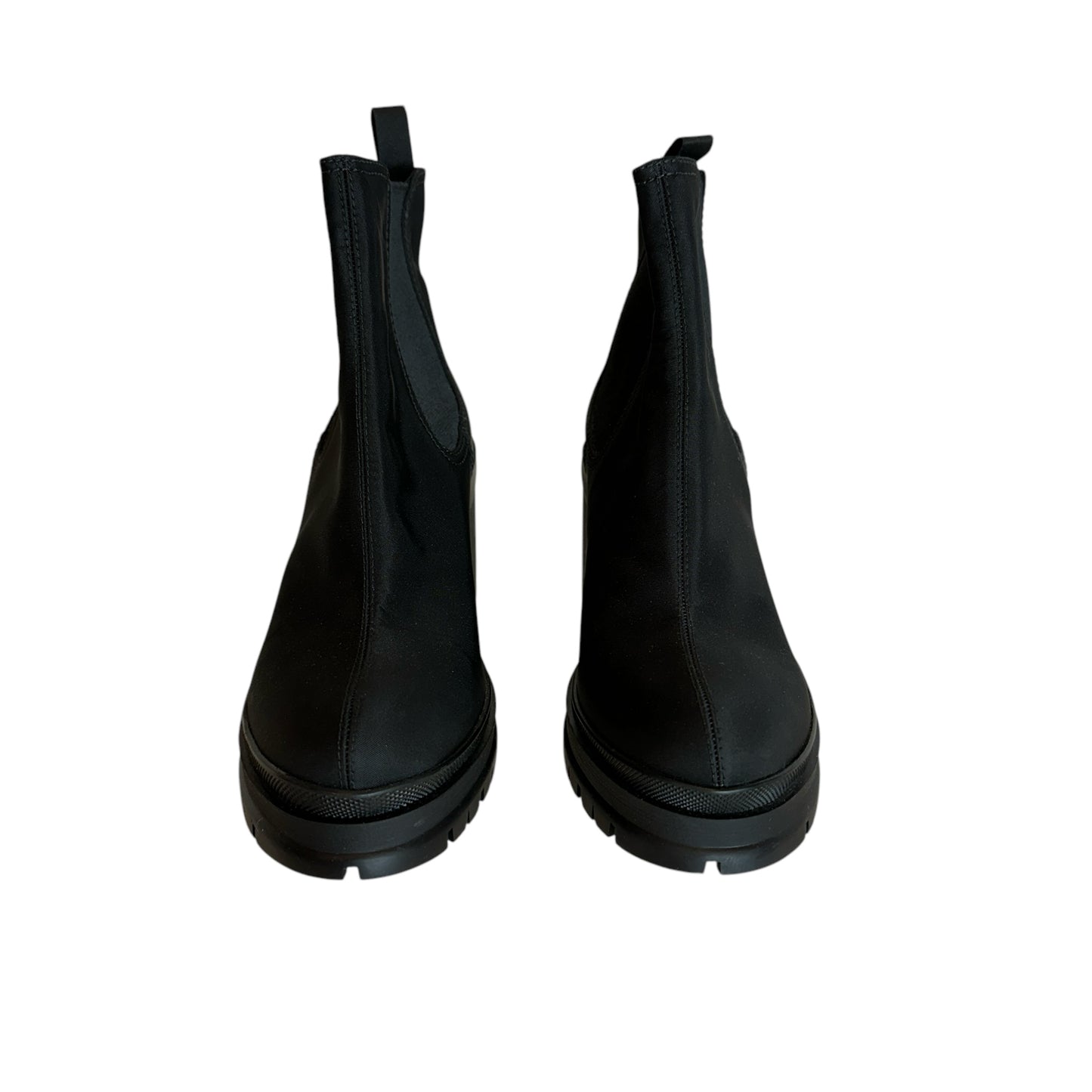 Black Nylon Boots - 8.5