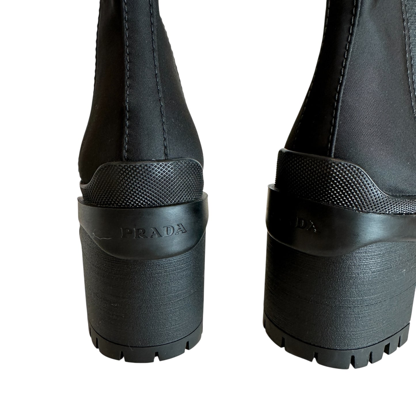 Black Nylon Boots - 8.5