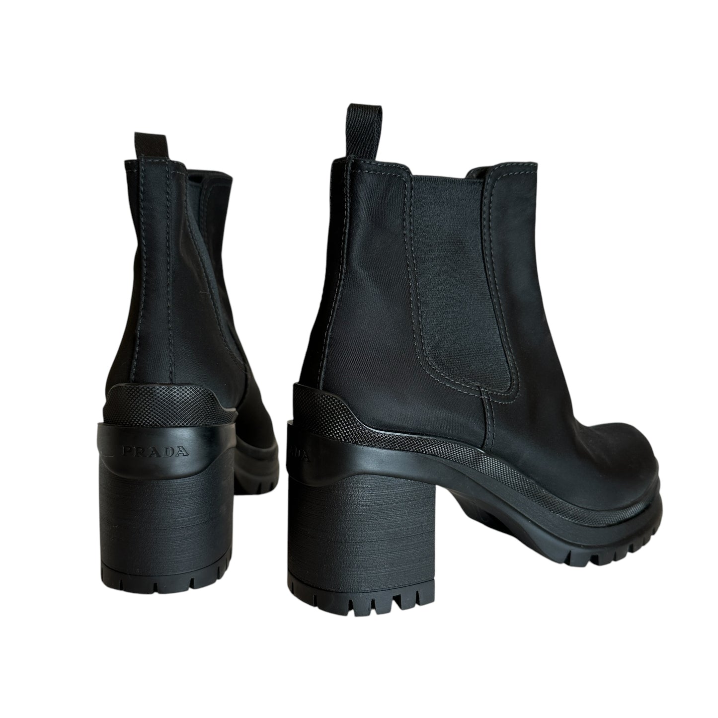 Black Nylon Boots - 8.5