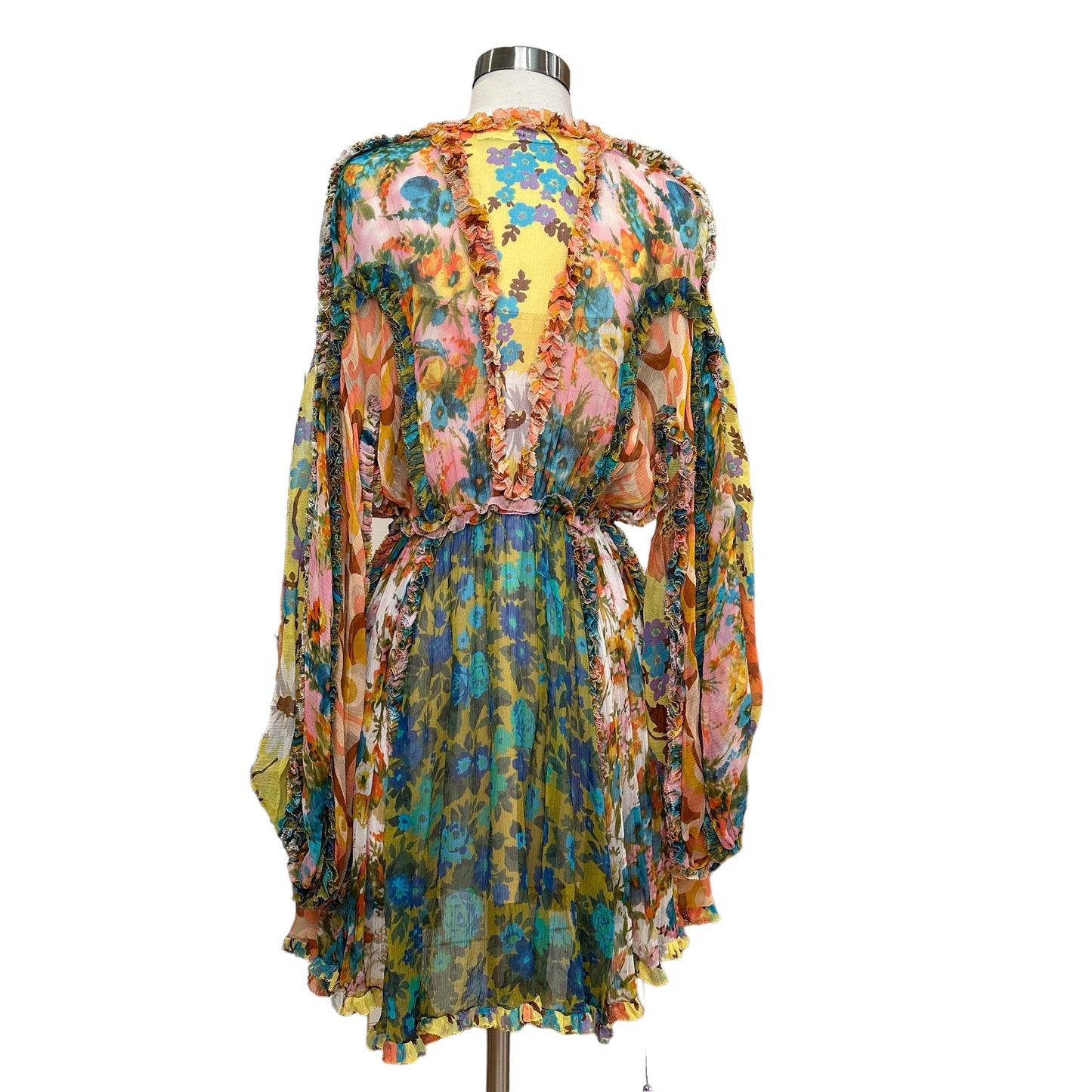 Multicolor Silk Dress - S/M