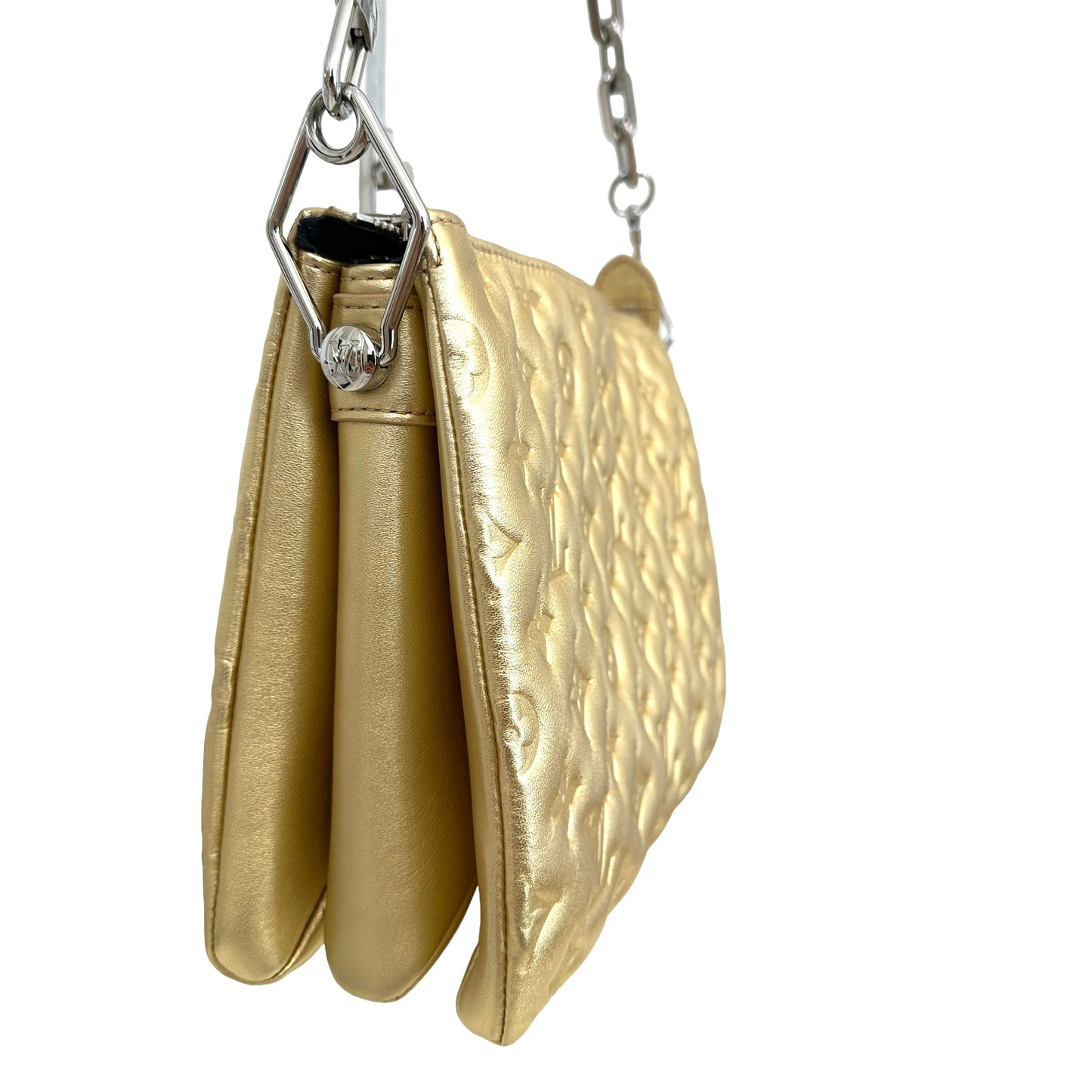 Gold Monogram Coussin Bag PM