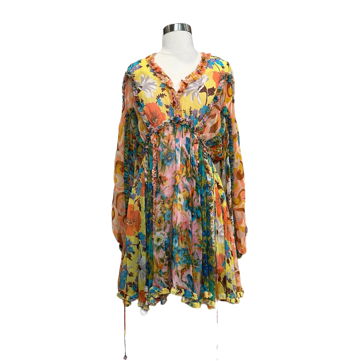 Multicolor Silk Dress - S/M