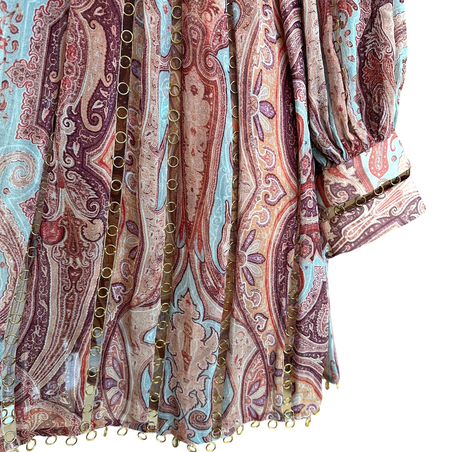 Paisley Dress w/Hoops - 1