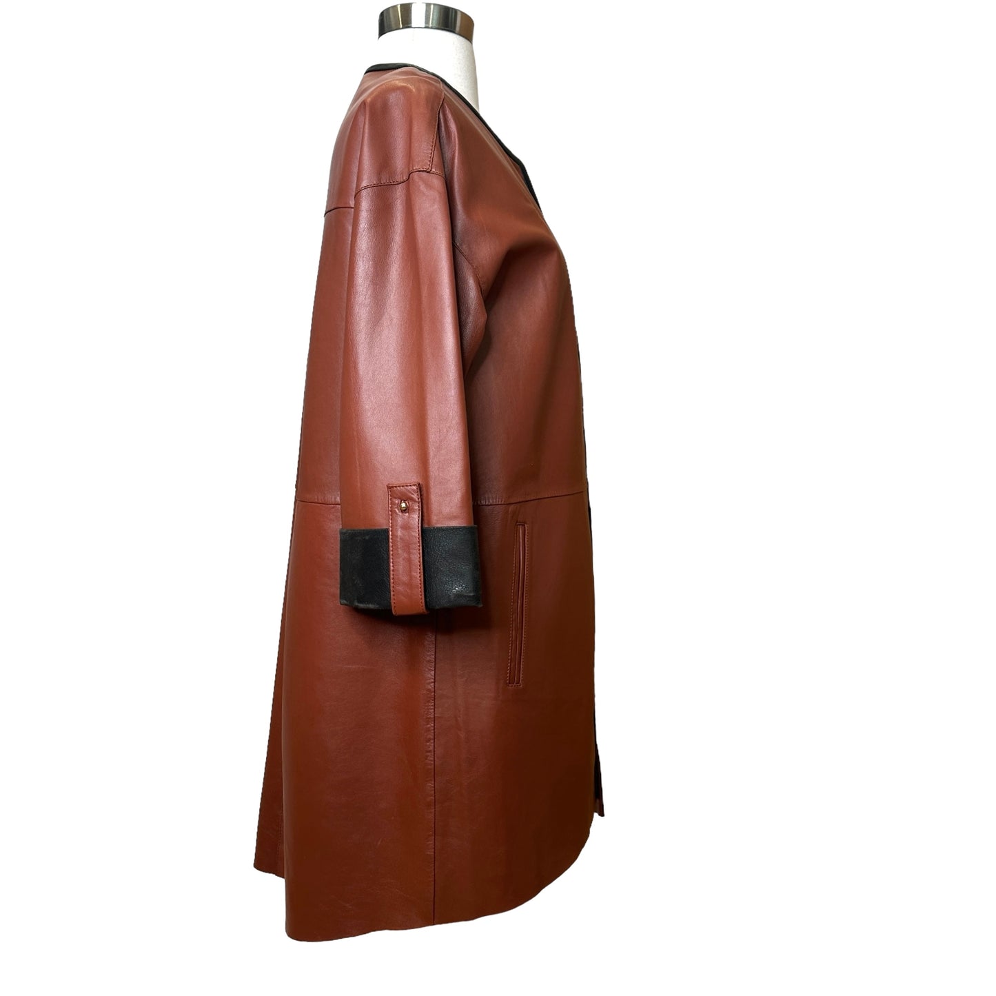 Brown Leather Jacket - M