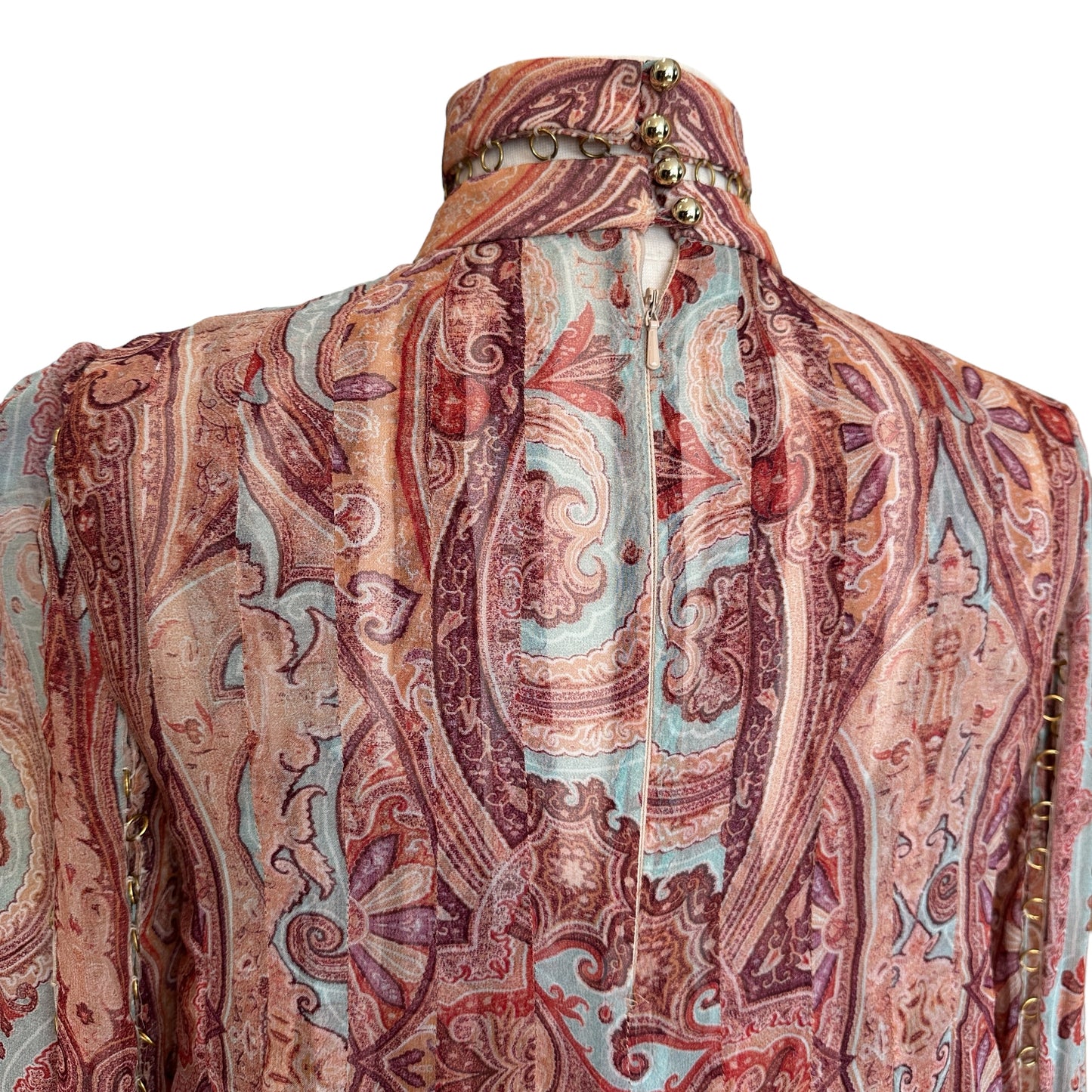 Paisley Dress w/Hoops - 1