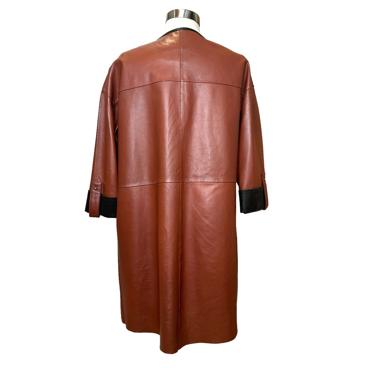 Brown Leather Jacket - M