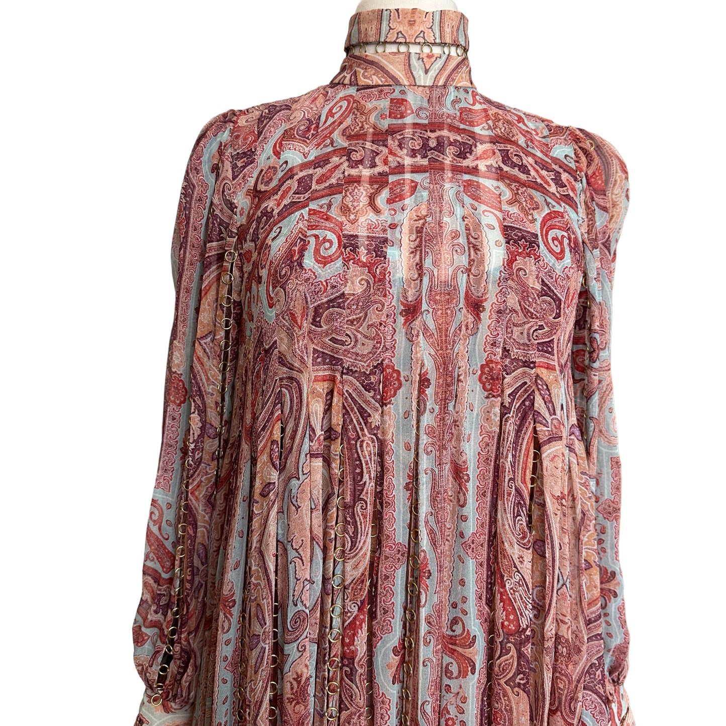 Paisley Dress w/Hoops - 1