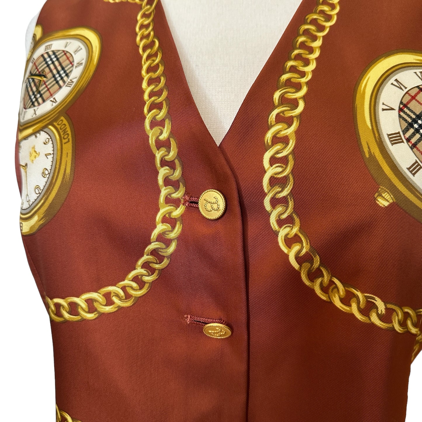 Vintage Silk Vest - M