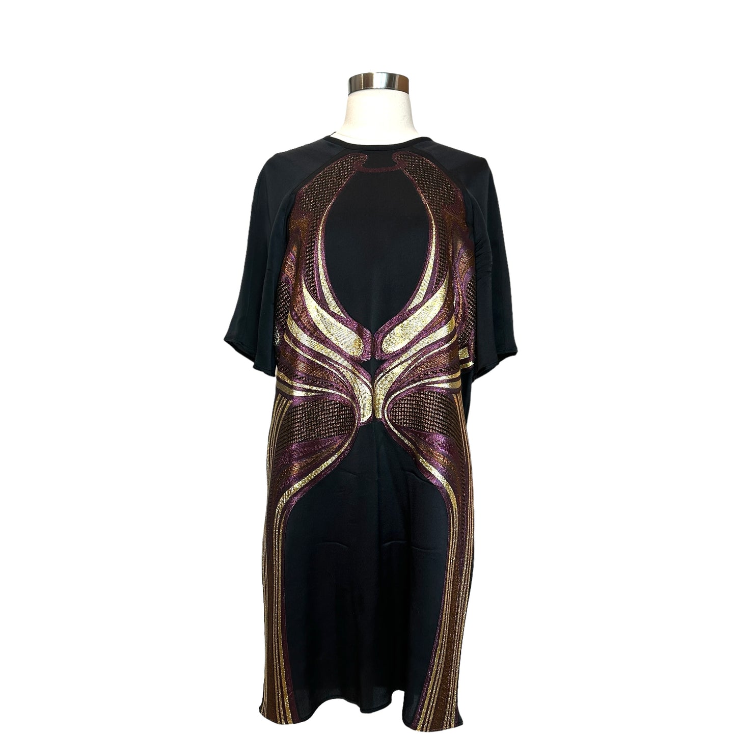 Metallic Shift Dress - M