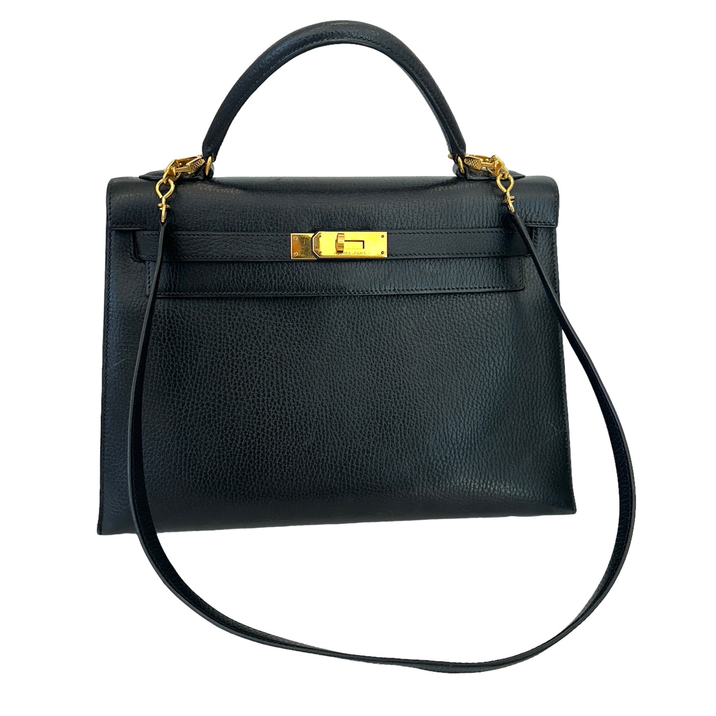 Vintage Black Kelly Bag