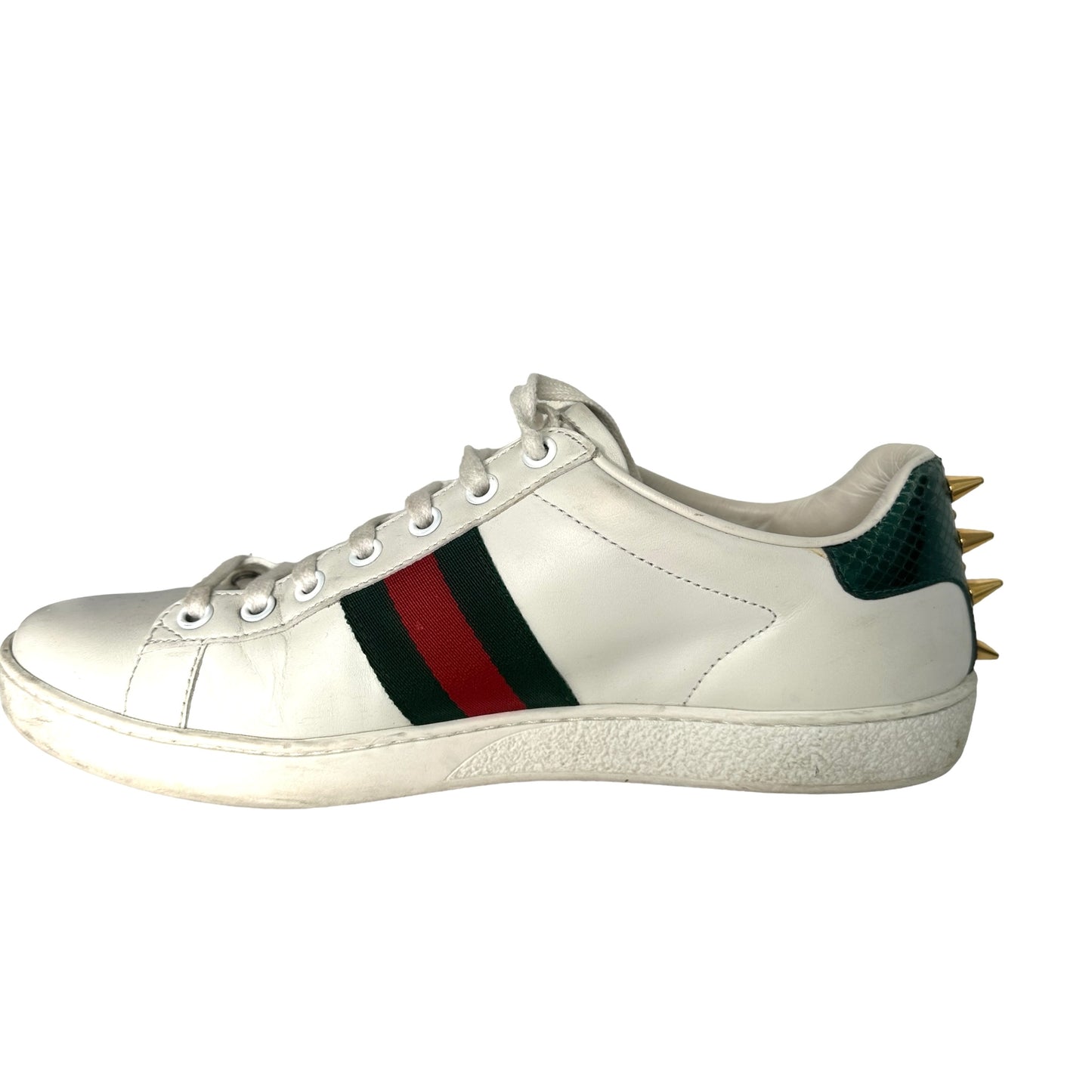 White Leather Sneakers - 8