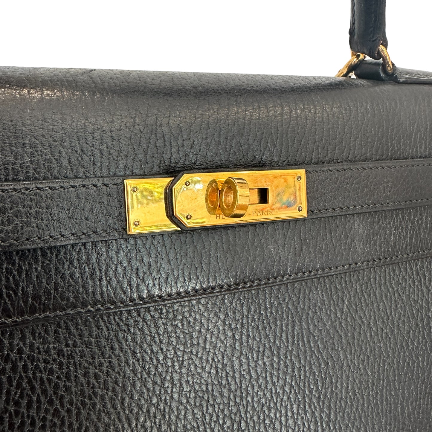Vintage Black Kelly Bag