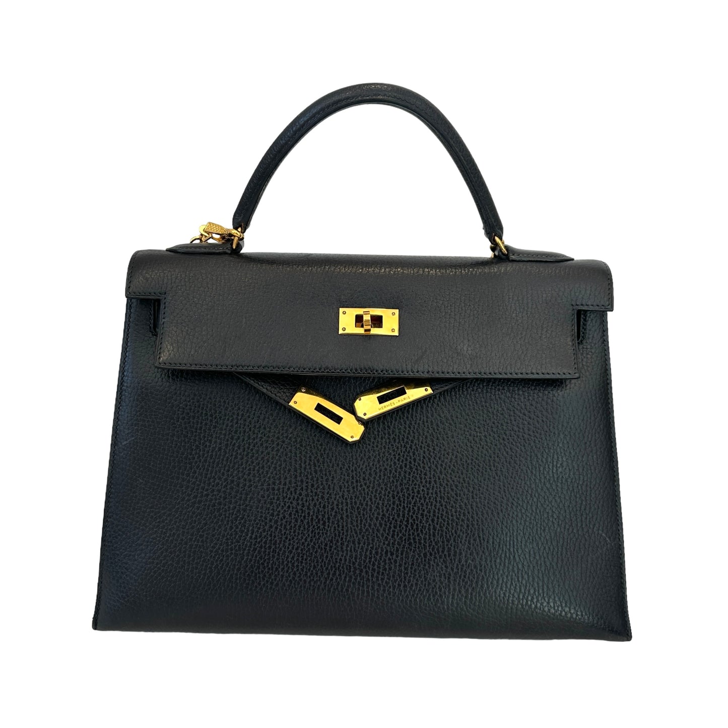 Black & Gold Kelly 32 Bag