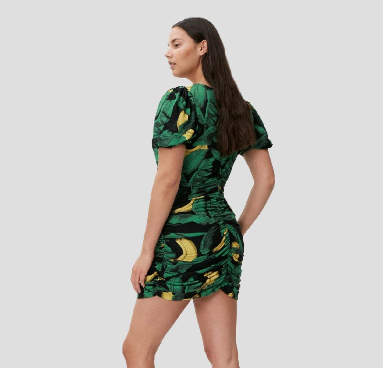 Banana Leaves Mini Dress - XS