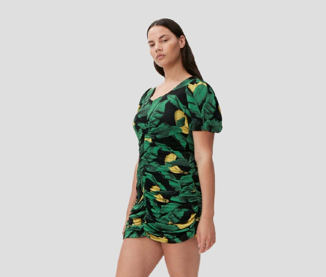 Banana Leaves Mini Dress - XS
