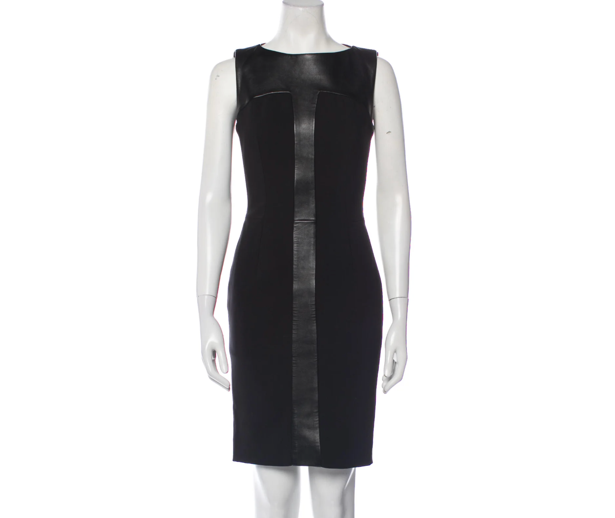 Black Leather Dress - S