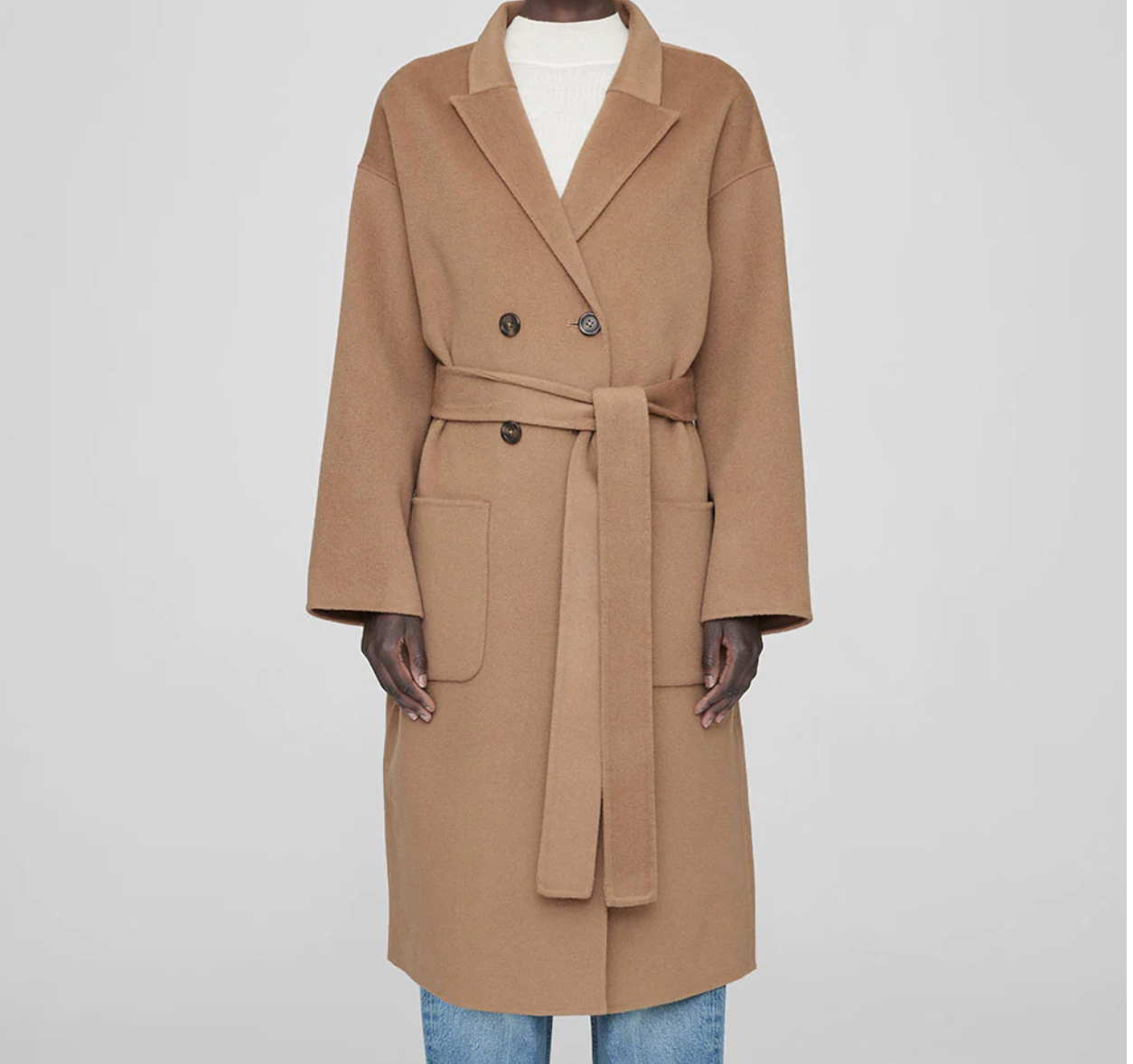 Oversized Cashmere Blend Coat - XS