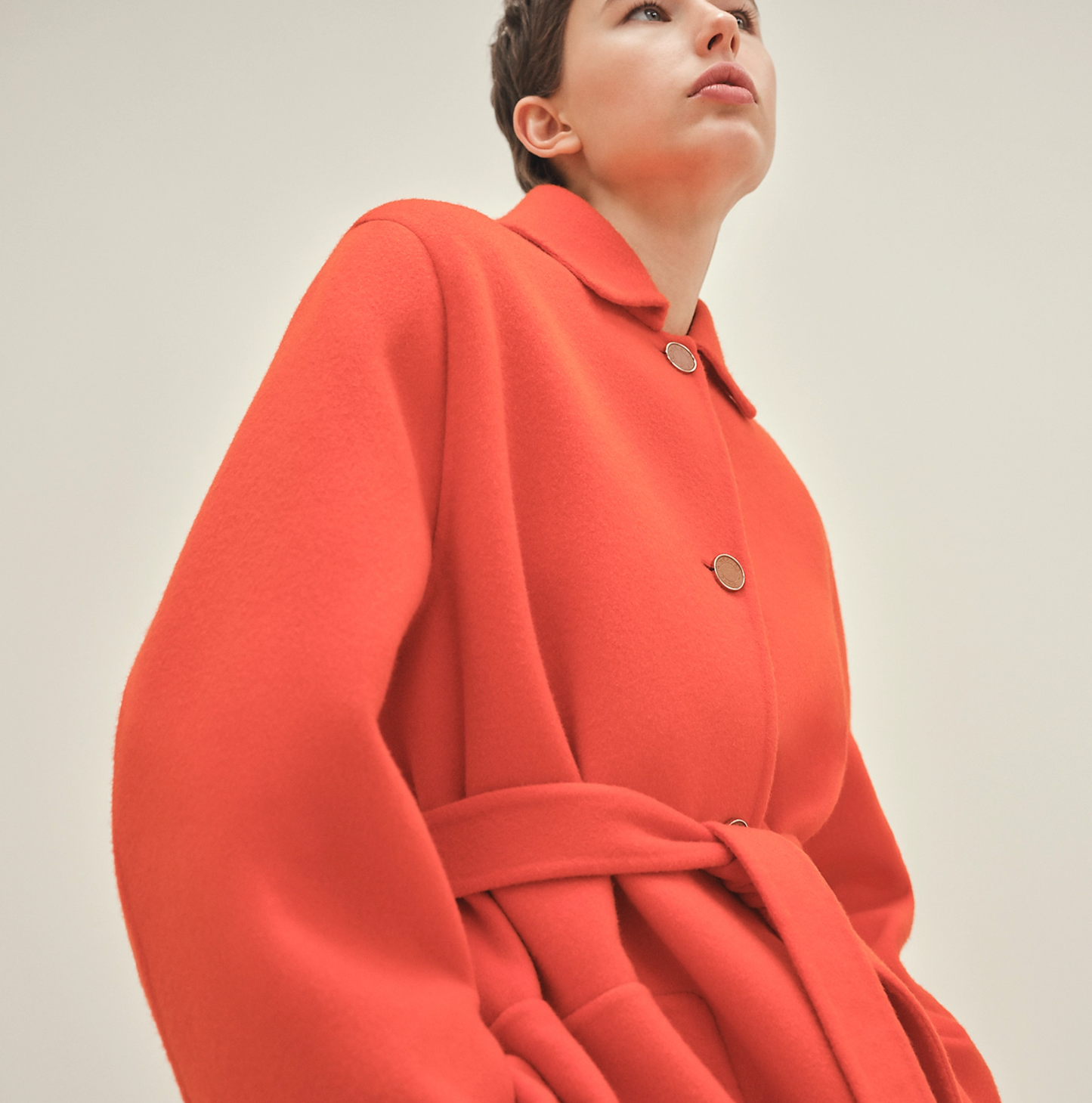 Wrap Cashmere Coat - XS