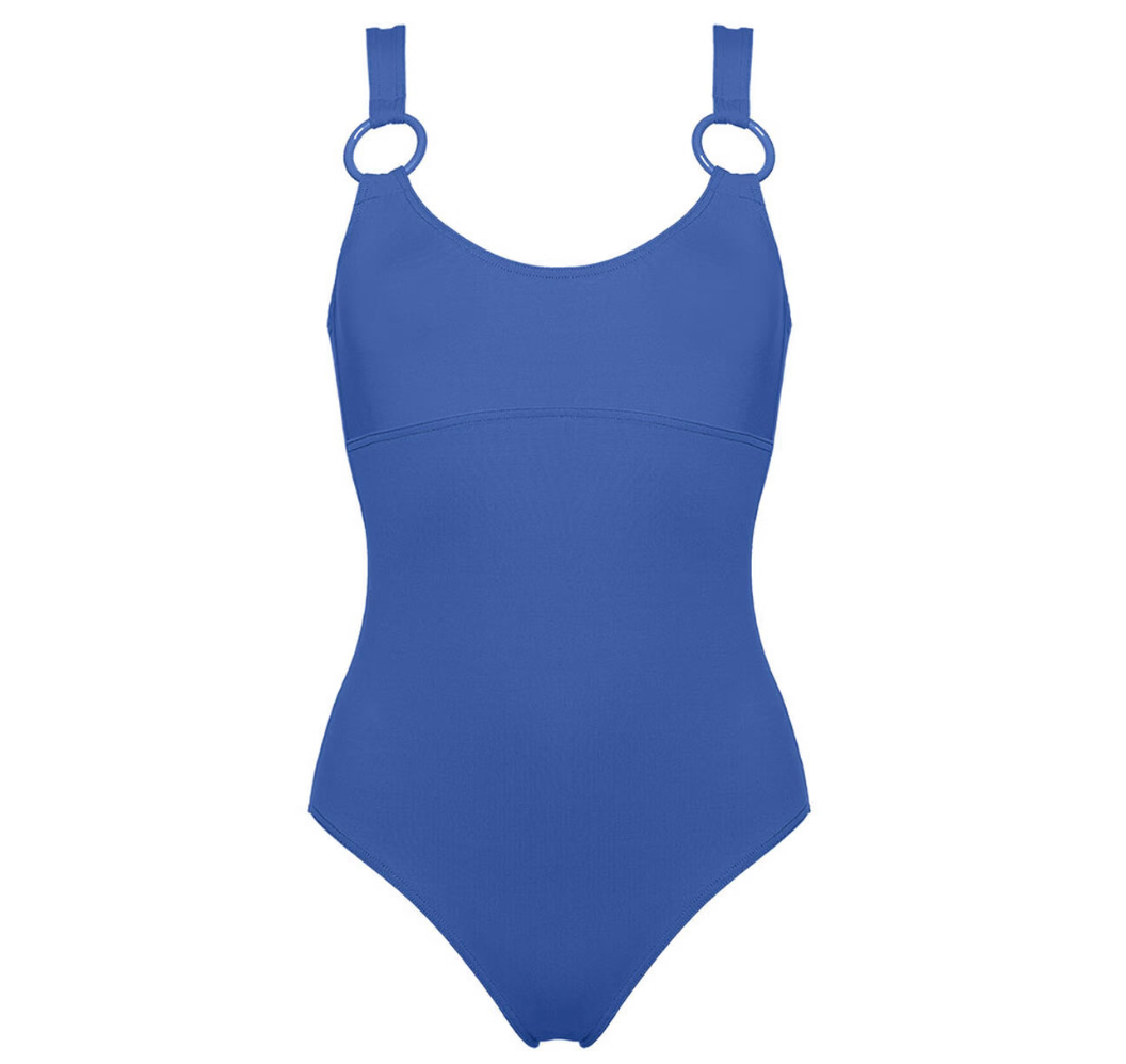 Blue One-Piece Swimsuit - M
