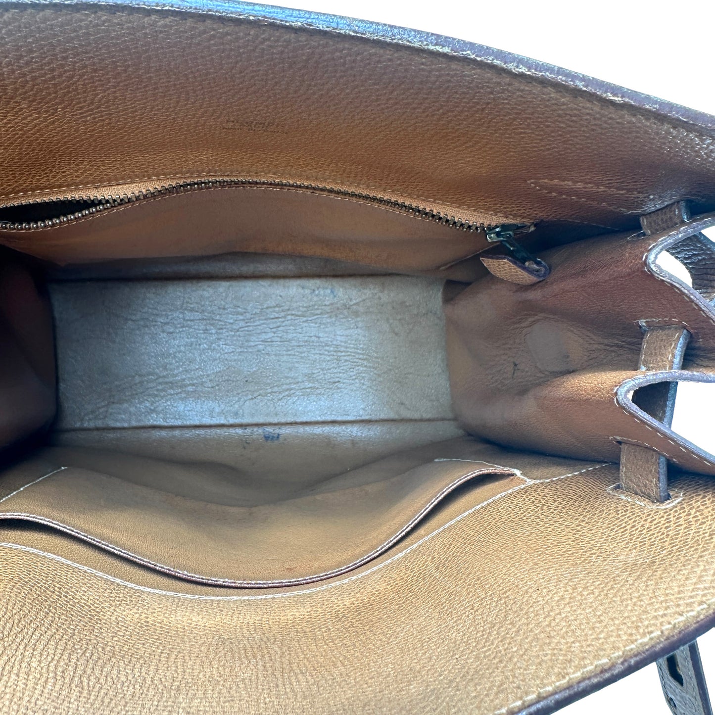 Vintage Kelly Sport Gold Leather Bag