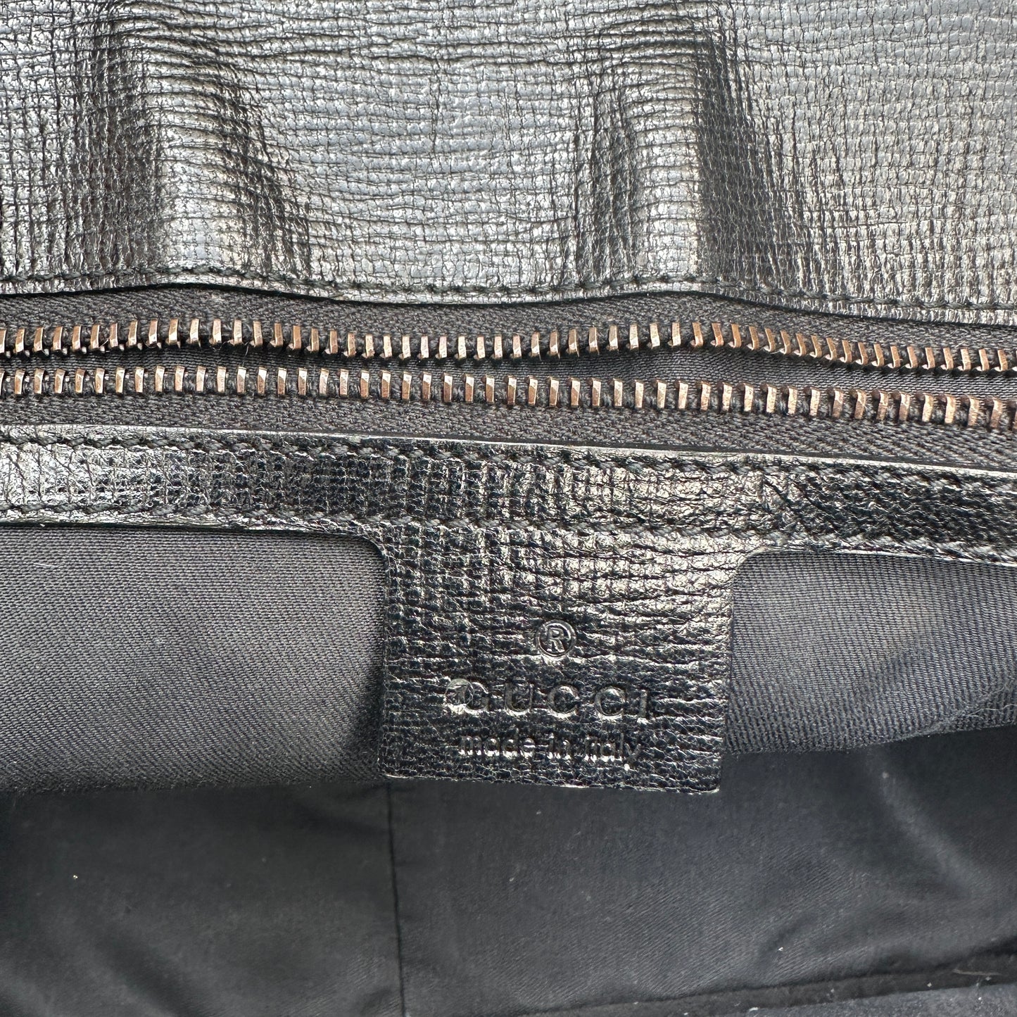 Large Black Leather Bag