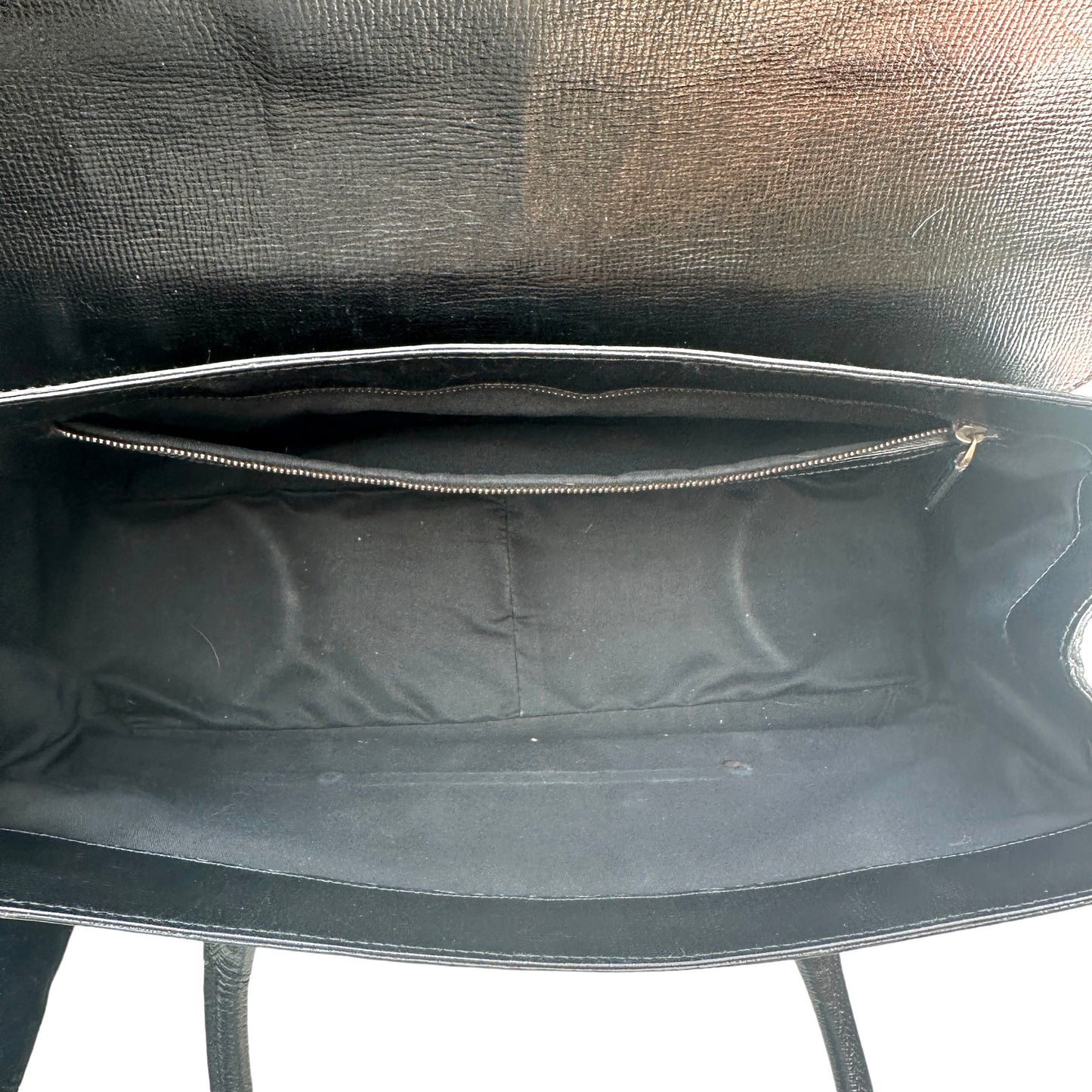 Large Black Leather Bag