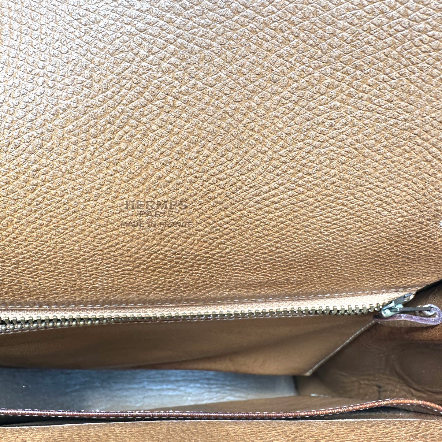 Vintage Kelly Sport Gold Leather Bag