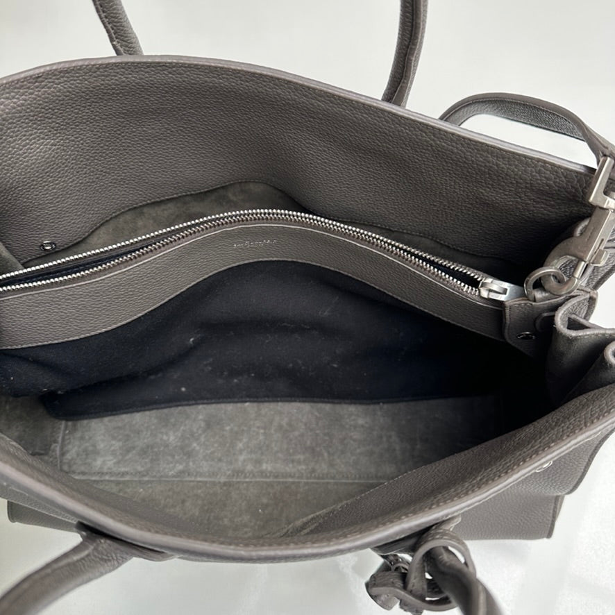 Large Sac De Jour in Grey Leather
