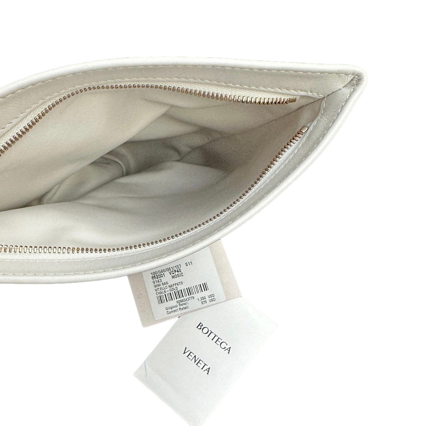 White Leather Small Twist Bag