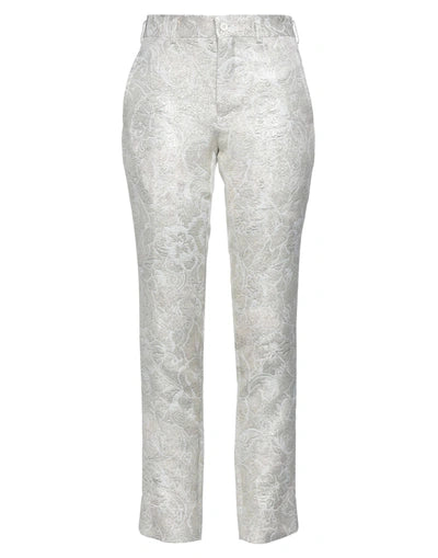 Gold Cotton Straight Pants - S